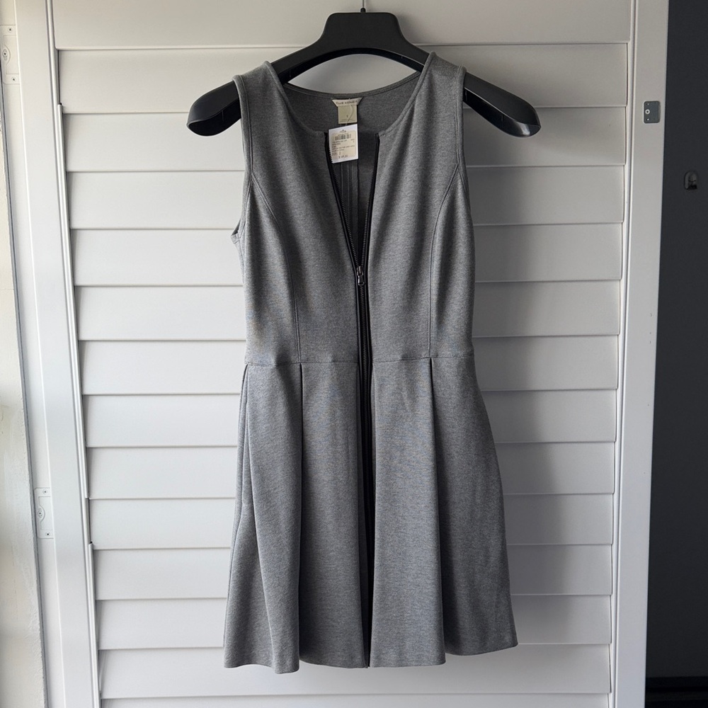 Club Monaco Gray Fit and Flare Jersey Dress